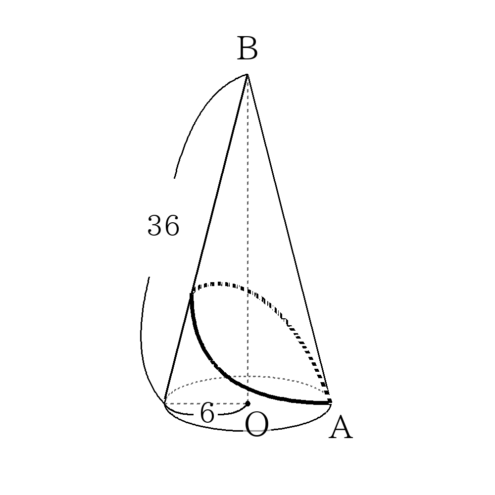 立体図形_最短距離_柱体と錐体