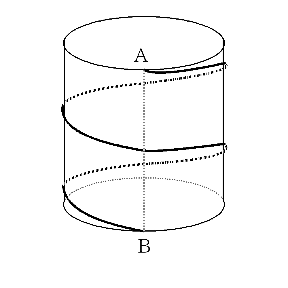 立体図形_最短距離_柱体と錐体